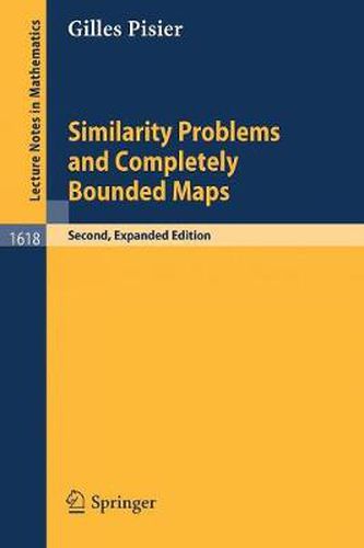 Cover image for Similarity Problems and Completely Bounded Maps