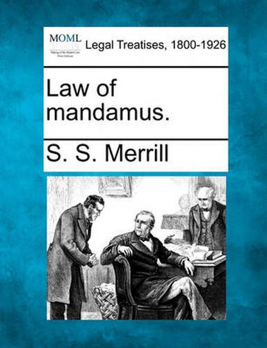 Cover image for Law of Mandamus.