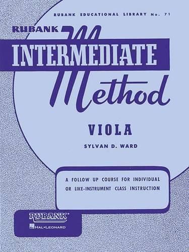 Cover image for Rubank Intermediate Method - Viola