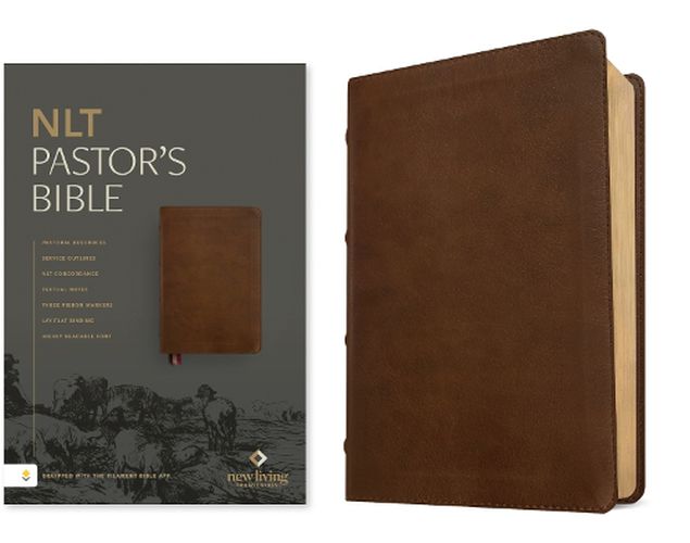 Cover image for NLT Pastor's Bible, Filament Enabled (Leatherlike, Brown, Red Letter)