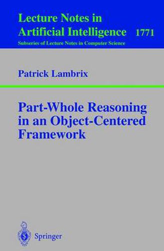Cover image for Part-Whole Reasoning in an Object-Centered Framework