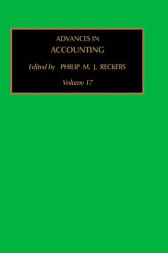 Cover image for Advances in Accounting