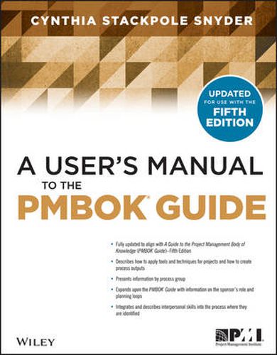 Cover image for A User's Manual to the PMBOK Guide