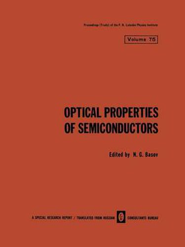 Cover image for Optical Properties of Semiconductors