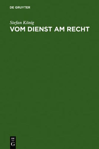 Cover image for Vom Dienst am Recht