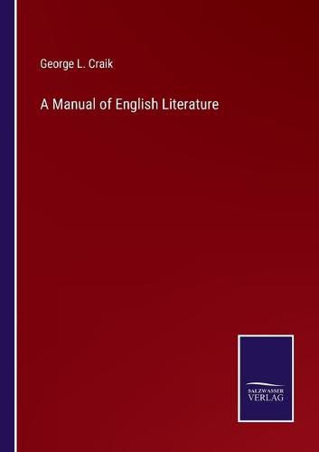Cover image for A Manual of English Literature