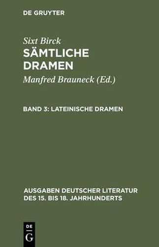 Cover image for Lateinische Dramen