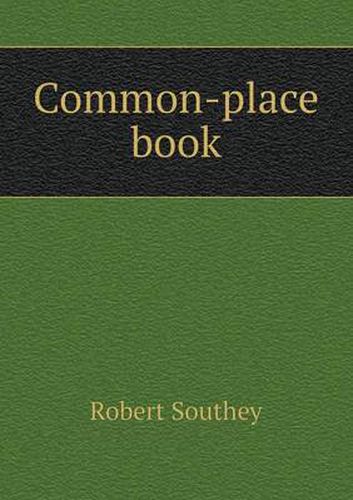 Cover image for Common-place book