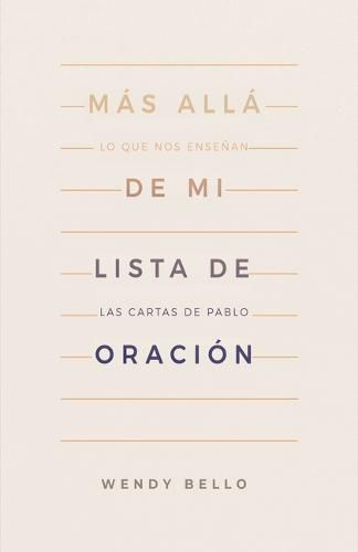 Mas alla de mi lista de oracion (Beyond My Prayer List)