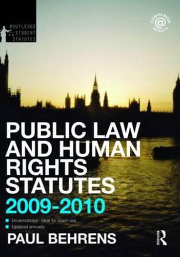 Cover image for Public Law and Human Rights Statutes 2009-2010