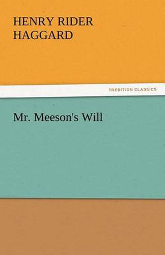 Cover image for Mr. Meeson's Will