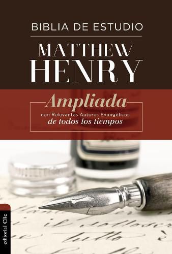 Cover image for Rvr Biblia de Estudio Matthew Henry, Tapa Dura, Con Indice