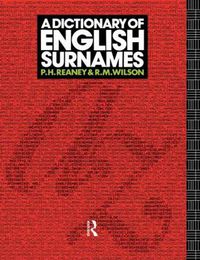 Cover image for A Dictionary of English Surnames