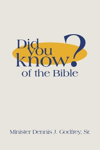 Cover image for Did You Know? of the Bible