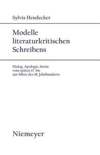 Cover image for Modelle literaturkritischen Schreibens