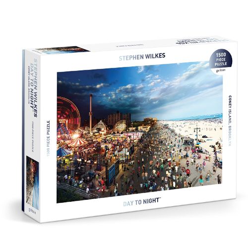 Cover image for Stephen Wilkes Day To Night (TM) Coney Island 1500 Piece Puzzle