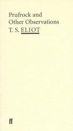 Cover image for Prufrock and Other Observations