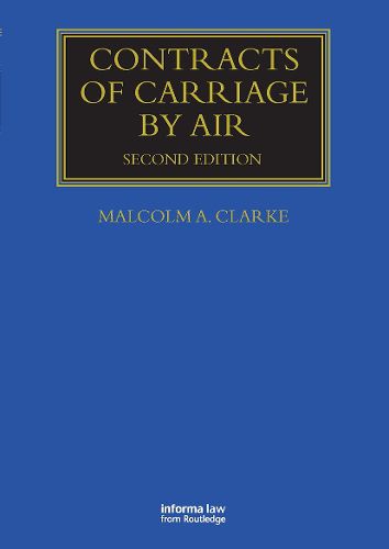 Cover image for Contracts of Carriage by Air