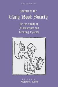 Cover image for Journal of the Early Book Society Vol. 19