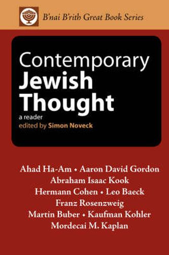 Cover image for Contemporary Jewish Thought: A Reader