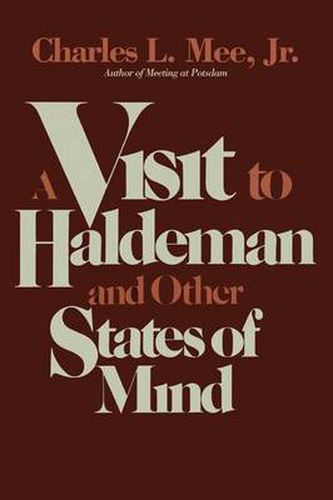 Cover image for A Visit to Haldeman and Other States of Mind