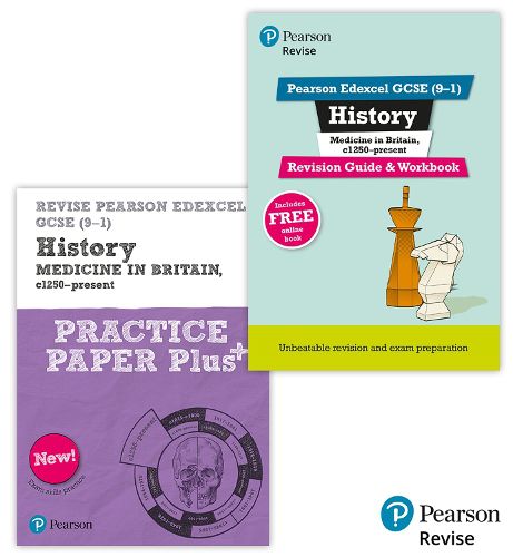 Cover image for New Pearson Revise Edexcel GCSE History Medicine in Britain Complete Revision & Practice Bundle - 2025 and 2026 exams