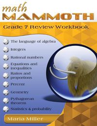 Cover image for Math Mammoth Grade 7 Review Workbook