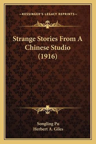 Cover image for Strange Stories from a Chinese Studio (1916)