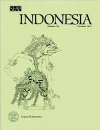 Cover image for Indonesia Journal: October 2012