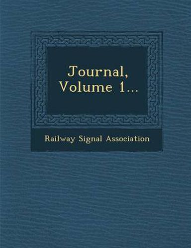 Cover image for Journal, Volume 1...