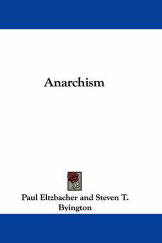 Cover image for Anarchism