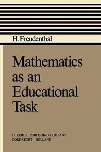 Cover image for Mathematics as an Educational Task