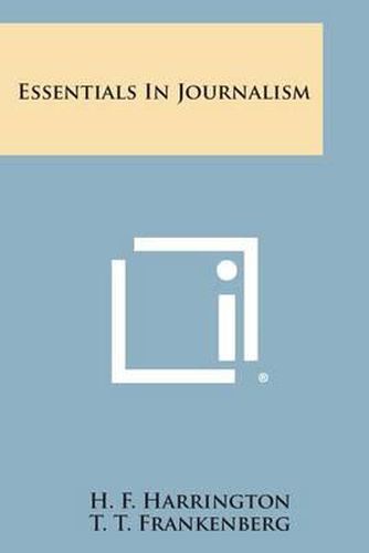 Cover image for Essentials in Journalism