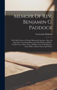 Cover image for Memoir Of Rev. Benjamin G. Paddock