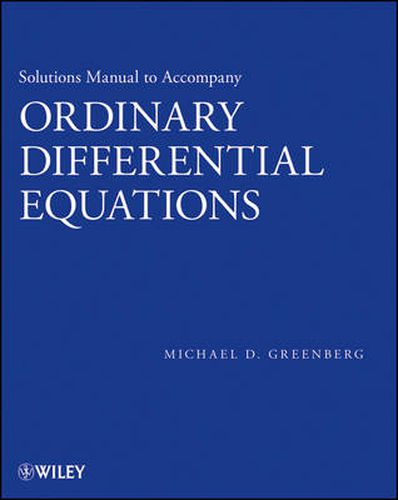 Cover image for Solutions Manual to Accompany Ordinary Differential Equations