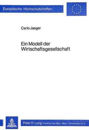 Cover image for Ein Modell Der Wirtschaftsgesellschaft