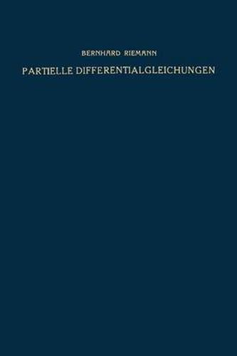 Cover image for Partielle Differentialgleichungen Und Ihre Anwendungen Auf Physikalische Fragen