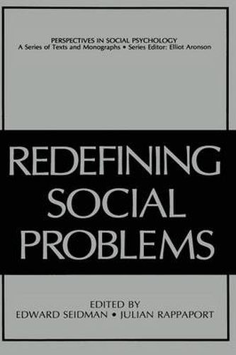 Cover image for Redefining Social Problems