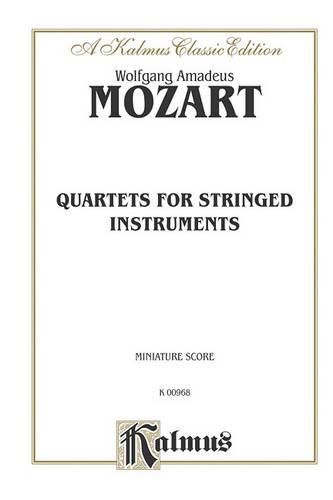 String Quartets K. 80, 155, 156, 157, 158, 159, 160, 168, 169, 170, 171, 172, 173: Miniature Score