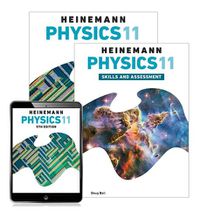 Cover image for Heinemann Physics 11 Student Book with eBook + Assessment and Skills and Assessment book
