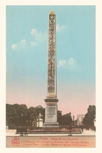 Cover image for Vintage Journal Luxor Obelisk, Place de la Concorde