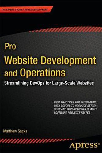 Cover image for Pro Website Development and Operations: Streamlining DevOps for large-scale websites