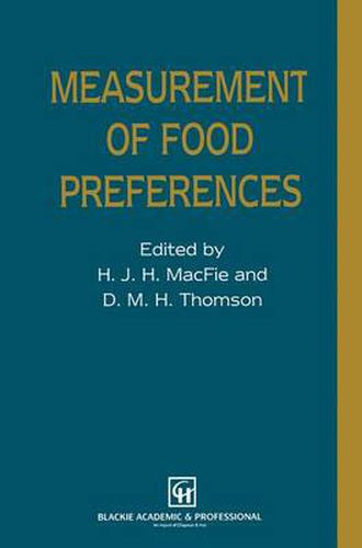 Cover image for Measurement of Food Preferences