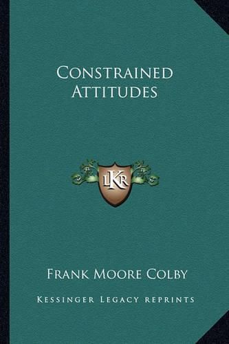 Constrained Attitudes Constrained Attitudes