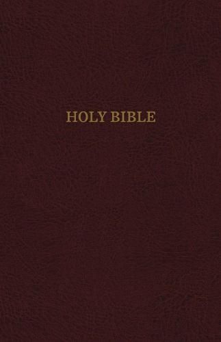 KJV Holy Bible, Personal Size Giant Print Reference Bible, Burgundy Bonded Leather, Thumb Indexed, 43,000 Cross References, Red Letter, Comfort Print: King James Version