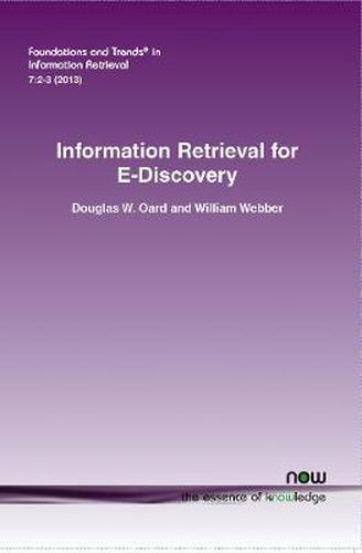 Cover image for Information Retrieval for E-Discovery