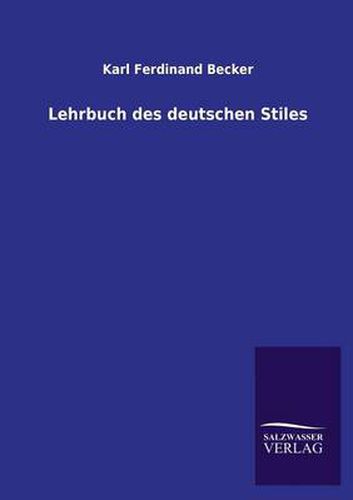 Cover image for Lehrbuch des deutschen Stiles