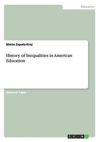 Cover image for History of Inequalities in American Education