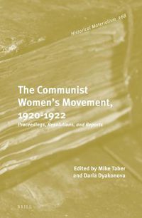 Cover image for The Communist Women's Movement, 1920-1922