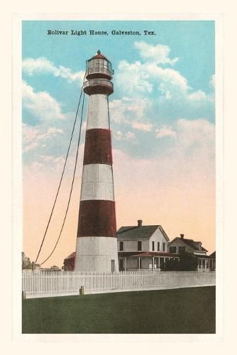 Cover image for Vintage Journal Bolivar Lighthouse, Galveston, Texas